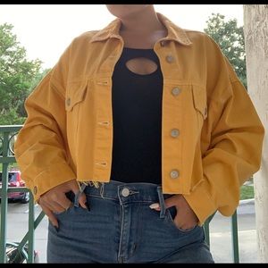 cute cropped topshop denim jacket